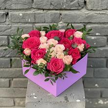 Цветочная композиция из Розы в коробке в Пересвете