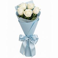 Букет 5 Белых роз Проуд в Пересвете