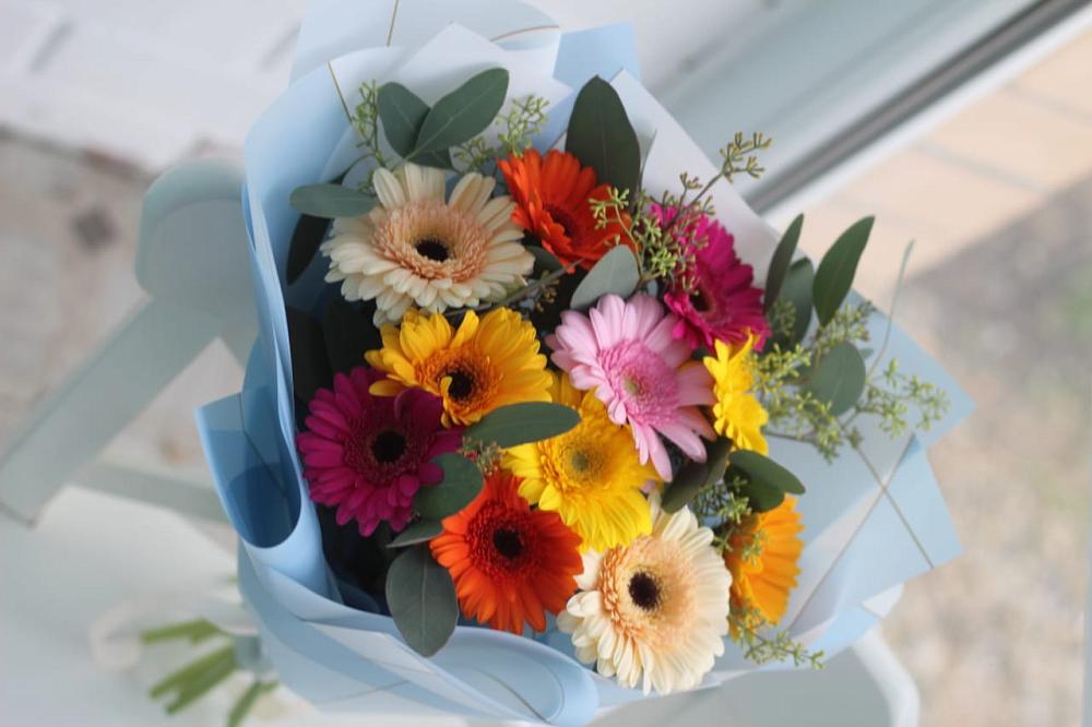 Букет цветов из: Герберы в Пересвете