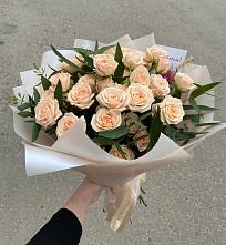 Букет Кремовые розы Латте в Пересвете