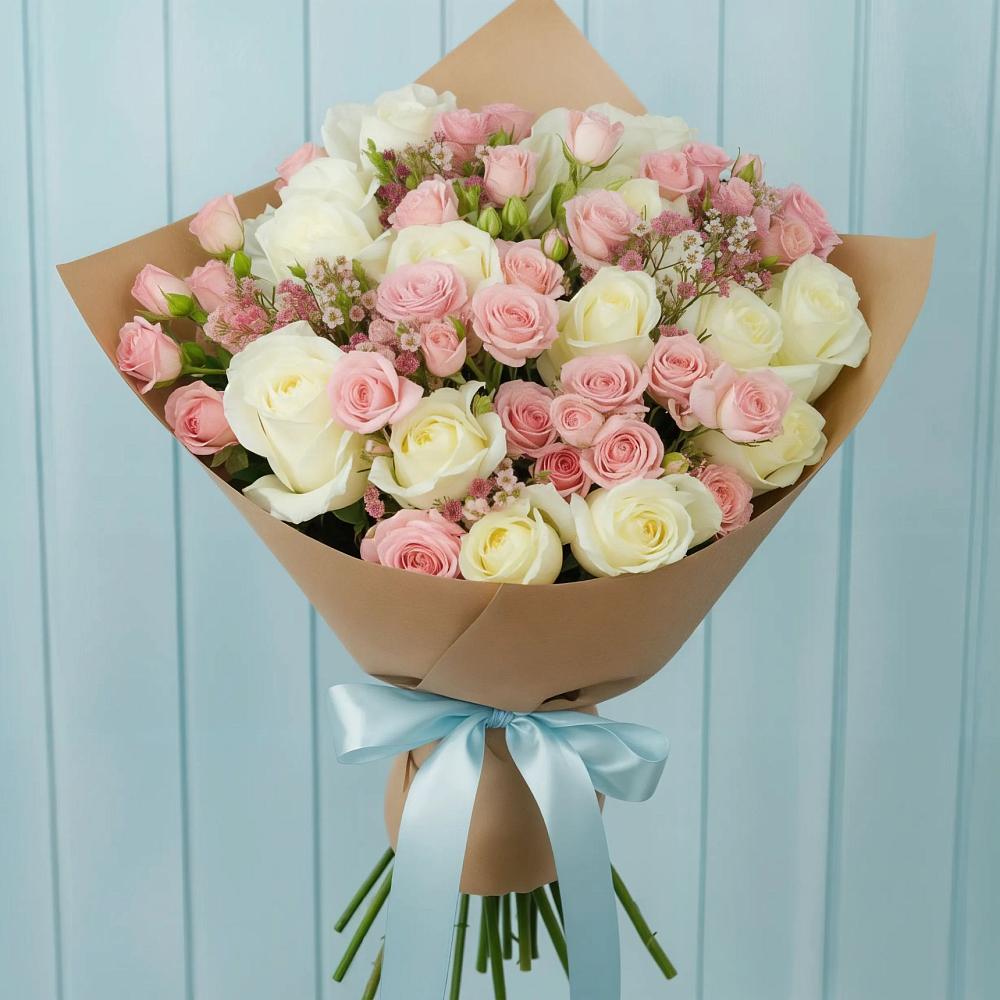Букет цветов из: Розы в Пересвете