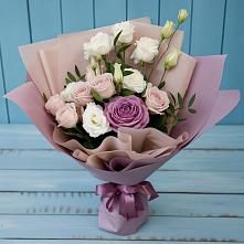 Букет цветов из:  Розы и Лизиантусы в Пересвете
