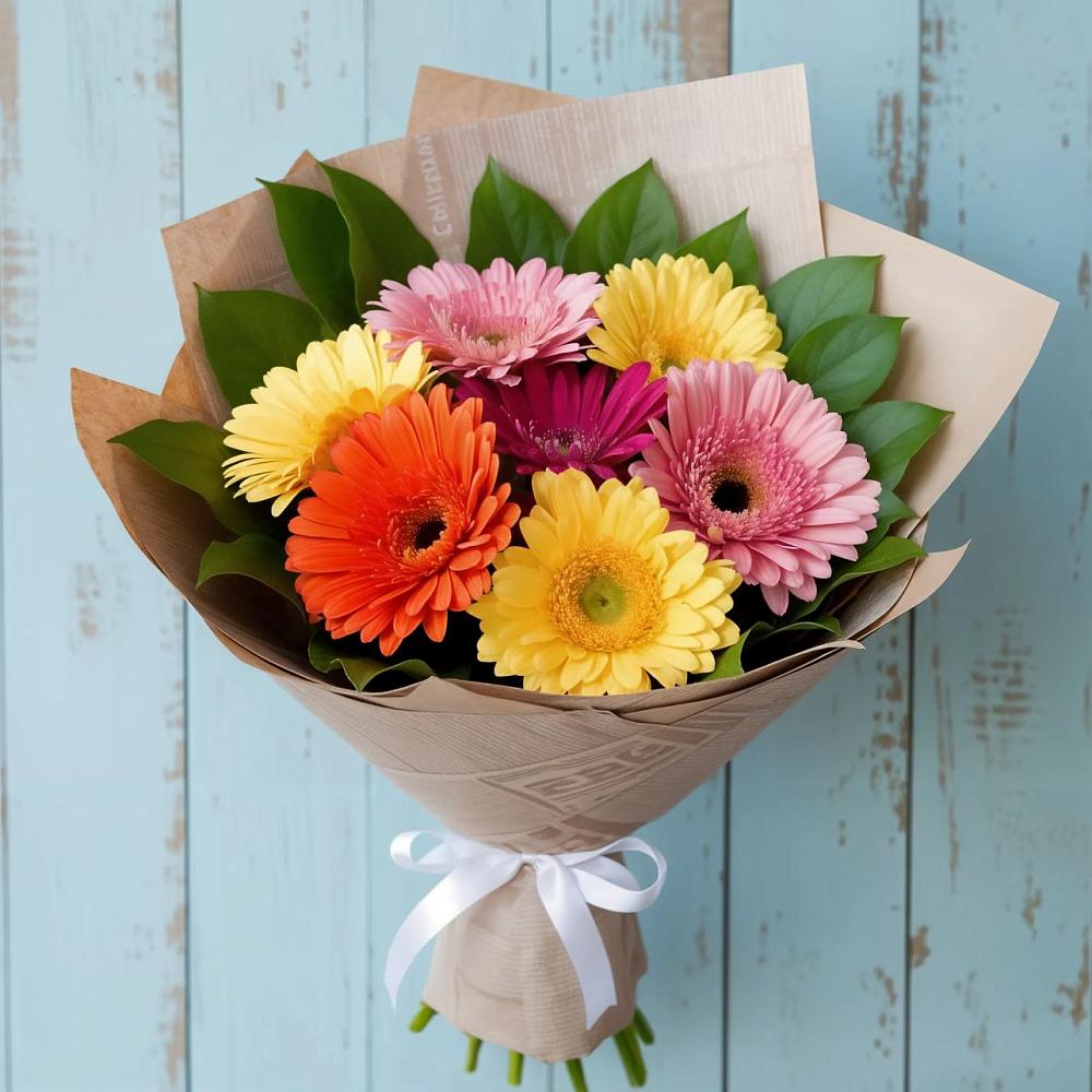Букет цветов из: Герберы в Пересвете