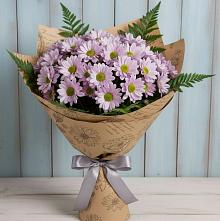 Букет цветов из:  Хризантемы #REPLACE_PRED# Пересвете