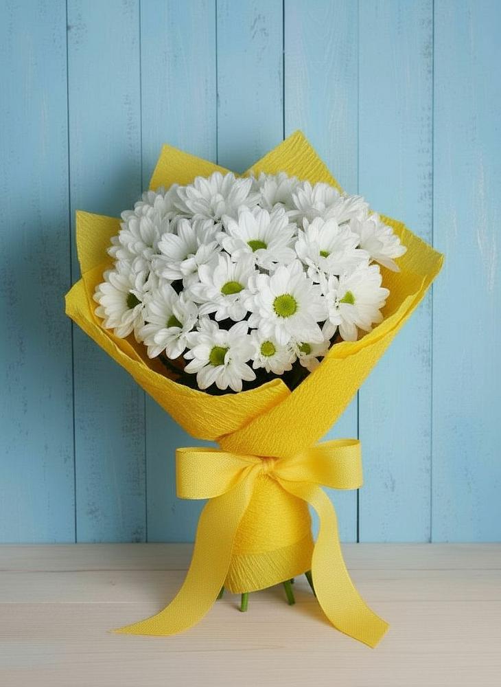 Букет цветов из: Хризантемы в Пересвете