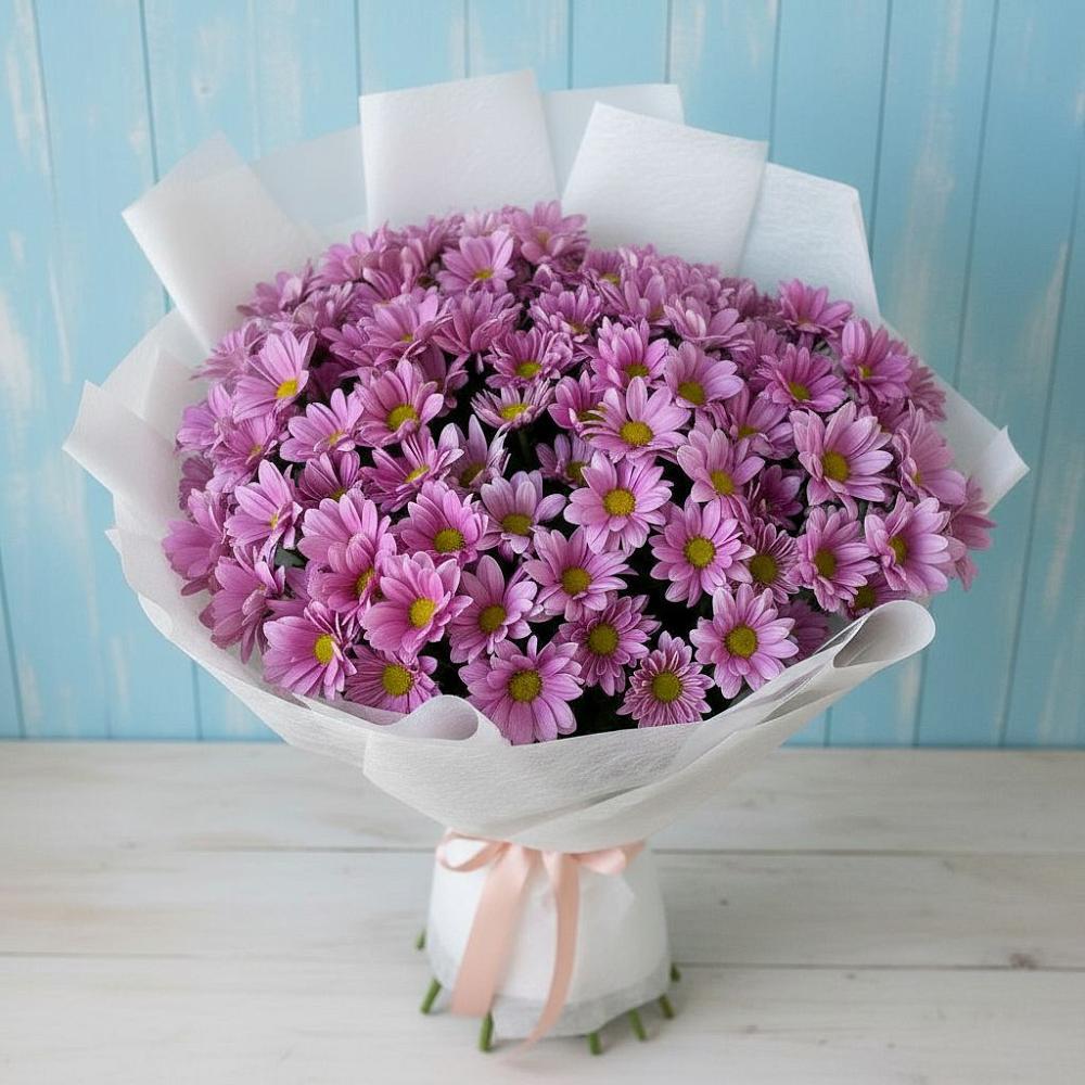 Букет цветов из: Хризантемы в Пересвете