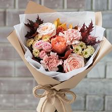 Букет цветов из:  Гвоздики, Хризантемы и Розы в Пересвете