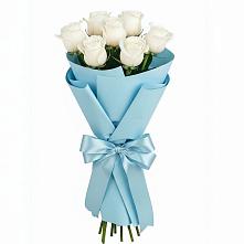 Букет 7 белых роз Проуд в Пересвете