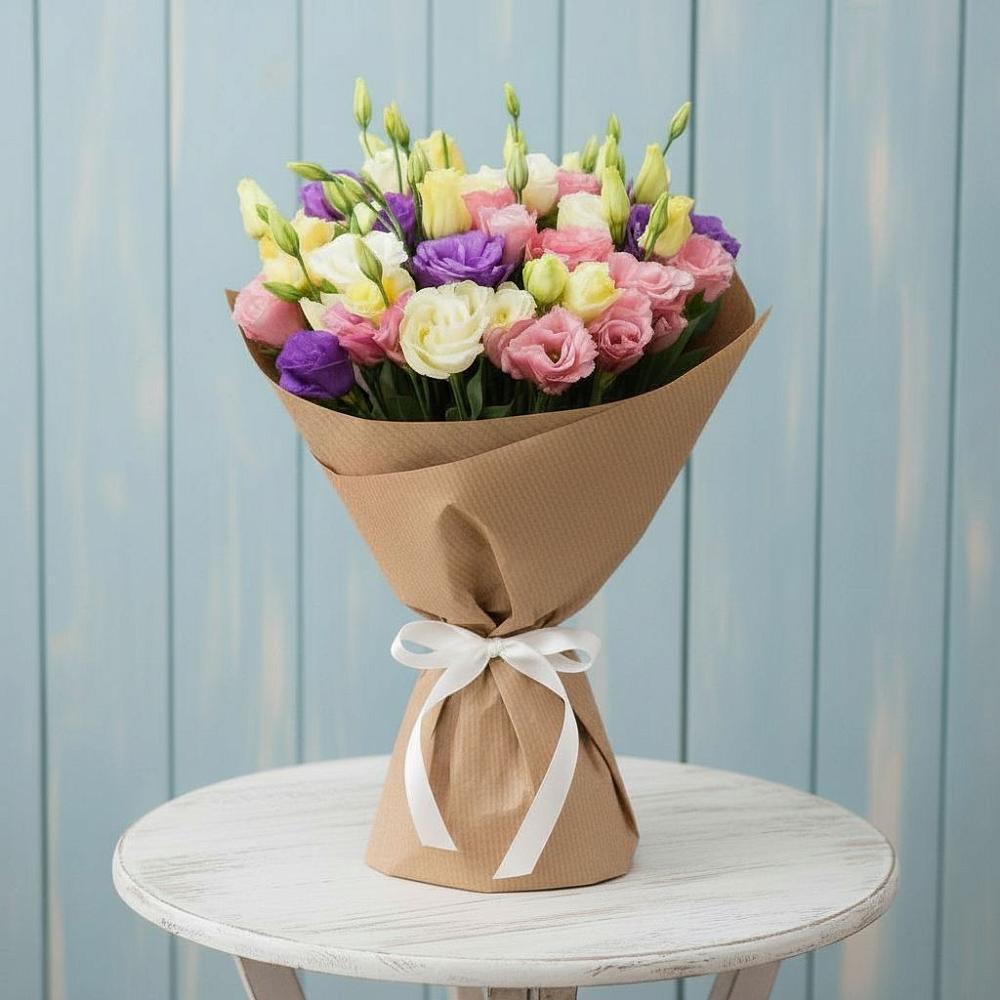 Букет цветов из: Лизиантусы в Пересвете