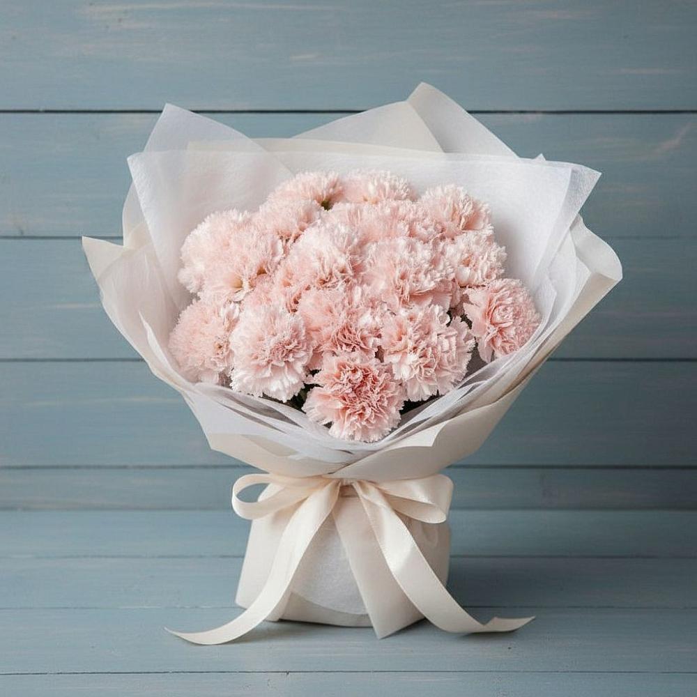 Букет цветов из: Гвоздики в Пересвете