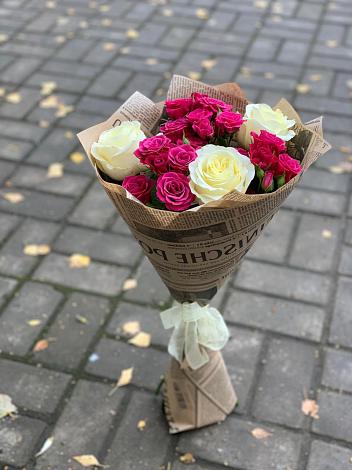 Букет цветов из: Розы в Пересвете