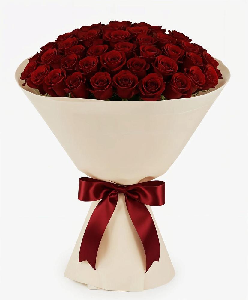 Букет 101 Бордовая роза Блэк Бакарра в Пересвете