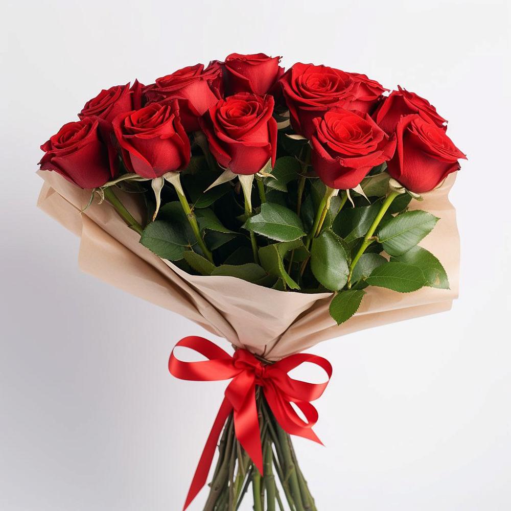 Букет 11 Красных роз Эдлесс Лав в Пересвете